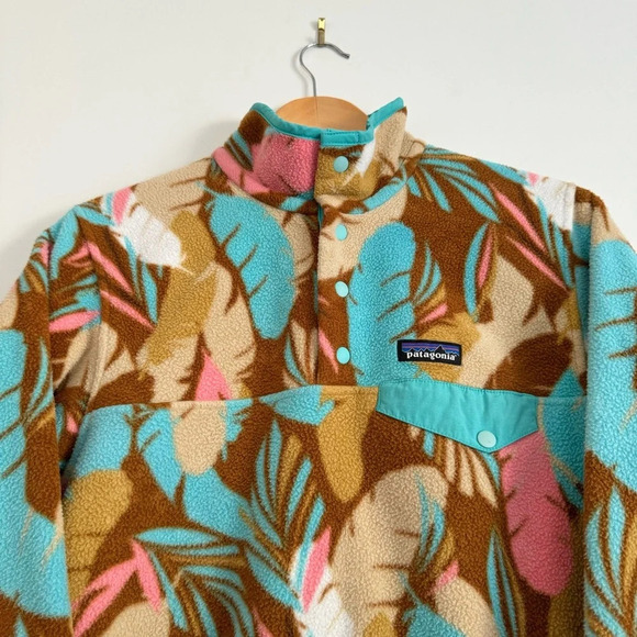 Patagonia Lightweight Synchilla Snap-T Pullover Feather Dance Bear Brown size:S - Picture 3 of 5